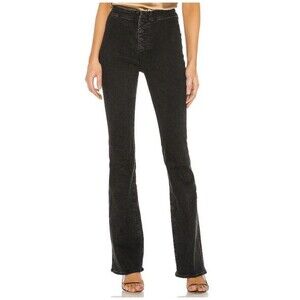 Mother Hollywood Pixie Cruiser Baba Black Sheep Baa Baa Black 27 High Rise Flare